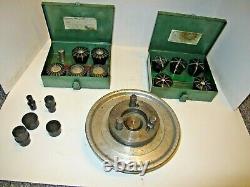 JACOBS Spindle Nose Lathe Chuck D1-4 Camlock Mount withRubber Flex Collet Set USA