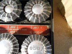 Jacob's Spindle Nose Lathe Chuck 91-T1 with2 Boxes of Flex Collets Wife says SELL