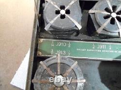 Jacob's Spindle Nose Lathe Chuck 91-T1 with2 Boxes of Flex Collets Wife says SELL
