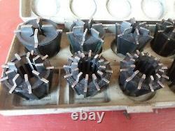 Jacobs 50 Rubber-Flex Chuck + SET OF 500 COLLETS 2 1/4 8 South Bend Clausing