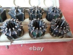Jacobs 50 Rubber-Flex Chuck + SET OF 500 COLLETS 2 1/4 8 South Bend Clausing