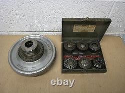 Jacobs 91-A6 Spindle Nose Lathe Chuck with 6 Rubber Flex Collets Free Shipping