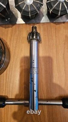 Jacobs 96-F1 Flex Collet Lathe Chuck withKey, & Jacobs Rubber Flex Collet Set