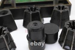 Jacobs J910 J914 Rubber Flex Lathe Collets withBlack Plastic Case USA