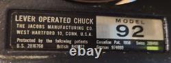 Jacobs Lever Operated Flex Collet Chuck Model 92 L Mount Lathe Machine