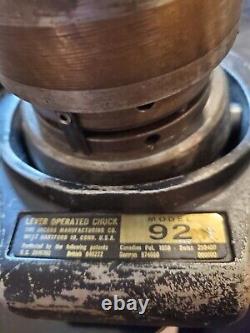 Jacobs Lever Operated Flex Collet Chuck Model 92 With Flex Collets Threaded Back