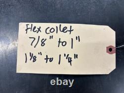 Jacobs Rubber Flex Collet Spindle Lathe Chuck HARDINGE AD50 Mount 91-Fl