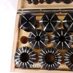 Jacobs Rubber Flex Collets -NOS- Set 1/16 1-3/8 with all Plugs Plywoodcase