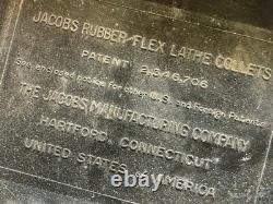 Jacobs Rubber Flex Lathe Collet Set 11 Piece 1/16 1-1/8 Round