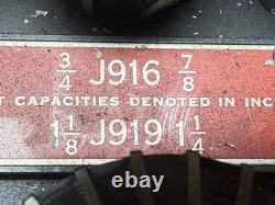 Jacobs Rubber Flex Lathe Collet Set 11 Piece 1/16 1-1/8 Round