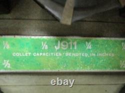 Jacobs Rubber Flex Lathe Collet Set J910, J911, J912, J913 & J914 Used USA