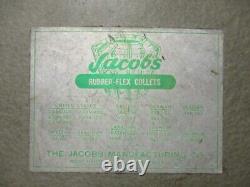 Jacobs Rubber Flex Lathe Collet Set J910, J911, J912, J913 & J914 Used USA