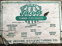 Jacobs Rubber Flex Lathe Collets Chuck Set J910 J911 J912 J913 J914 Plug