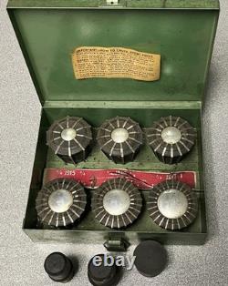 Jacobs Rubber Flex Lathe Collets, Complete With Case and Plugs, Used, J915-J920