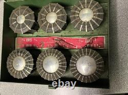 Jacobs Rubber Flex Lathe Collets, Complete With Case and Plugs, Used, J915-J920