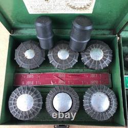 Jacobs Rubber Flex Lathe Collets Lot (2) Sets in Box J910 J914 & J915 J920