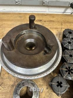 Jacobs Rubber Flex Spindle Nose Collet Chuck D1-6 Mount With Collet Set