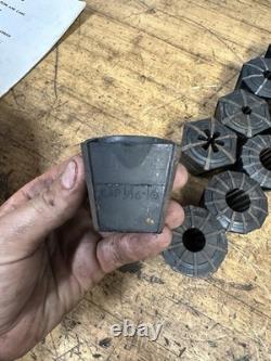 Jacobs Rubber Flex Spindle Nose Collet Chuck D1-6 Mount With Collet Set