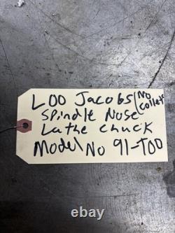 Jacobs Rubber Spindle Nose Lathe Flex Collet Chuck L00 Mount 91-T00 NO COLLETS