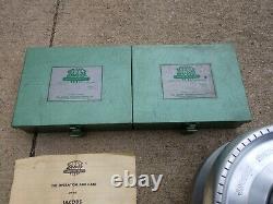 Jacobs Spindle Nose Lathe Chuck 91-A6 with Complete Rubber Flex Collet Sets
