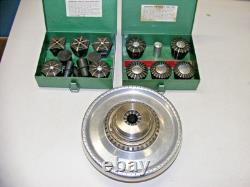 Jacobs Spindle Nose Lathe Chuck Model 91-C4 with11 Collets (zz4)