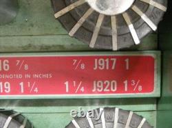Jacobs Spindle Nose Lathe Chuck Model 91-C4 with11 Collets (zz4)