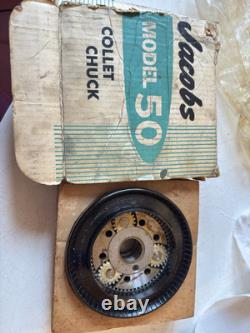 Jacobs Spindle Nose Lathe Chuck Parts Model 50 & Rubber Flex Collets Model 500