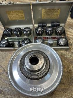 Jacobs Spindle Nose Lathe Chuck Parts Model 91-A6 & Rubber Flex Collets 2 sets