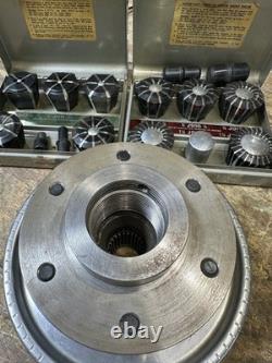 Jacobs Spindle Nose Lathe Chuck Parts Model 91-A6 & Rubber Flex Collets 2 sets