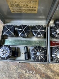 Jacobs Spindle Nose Lathe Chuck Parts Model 91-A6 & Rubber Flex Collets 2 sets