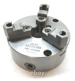 KITAGAWA 6-1/2 THREE-JAW SCROLL LATHE CHUCK with PLAIN BACK MOUNT #JN06T