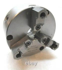 KITAGAWA 6-1/2 THREE-JAW SCROLL LATHE CHUCK with PLAIN BACK MOUNT #JN06T