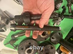 LOT 55+ Machinist Tool Lot Lathe Turn Bits, countersinks, collet chucks, $2000+