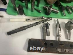 LOT 55+ Machinist Tool Lot Lathe Turn Bits, countersinks, collet chucks, $2000+