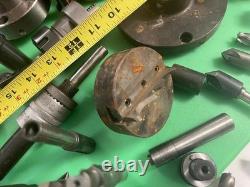 LOT 55+ Machinist Tool Lot Lathe Turn Bits, countersinks, collet chucks, $2000+