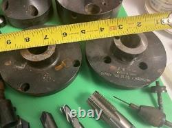 LOT 55+ Machinist Tool Lot Lathe Turn Bits, countersinks, collet chucks, $2000+
