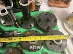 LOT 55+ Machinist Tool Lot Lathe Turn Bits, countersinks, collet chucks, $2000+