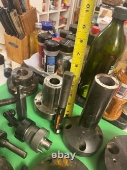 LOT 55+ Machinist Tool Lot Lathe Turn Bits, countersinks, collet chucks, $2000+
