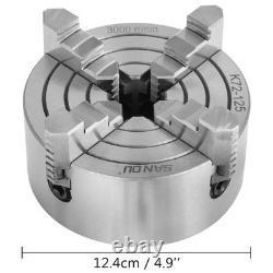 Lathe Chuck 5 Inch 4-Jaw Independent Reversible Jaw Metal Lathe Chuck Turning