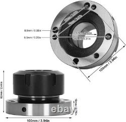 Lathe Collet Chuck, Carbon Steel 7 Holes Firm Lock 0 for. 005 Accuracy ER50 Co