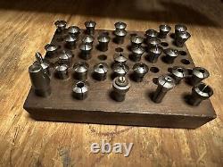 Lathe Collets Lot Set Block Holder Tool Chuck Machine/Watch/Jewelry