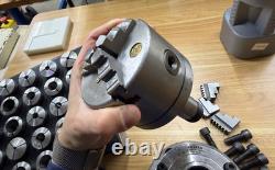 Lathe Set 5C Collets, 5c manual collet chuck, and 5C chuck