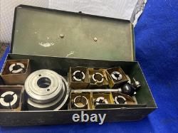 Levermatic 1 1/2 x 8 Collet Closer and Collets 17 Collets 1/8 to 1 Logan