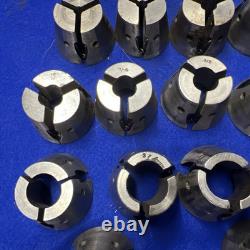 Levermatic 1 1/2 x 8 Collet Closer and Collets 17 Collets 1/8 to 1 Logan