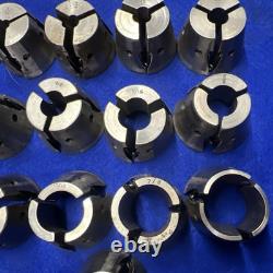 Levermatic 1 1/2 x 8 Collet Closer and Collets 17 Collets 1/8 to 1 Logan