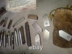 Lot Lathe Cutting Tool Bits Jacobs Chuck Machinist Tooling South Bend 9 Collets