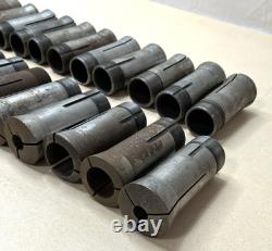 Lot Of 25 Mixed 5C Collets Rivett Hardinge & More Metal Lathe Tooling