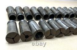 Lot Of 25 Mixed 5C Collets Rivett Hardinge & More Metal Lathe Tooling