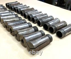 Lot Of 25 Mixed 5C Collets Rivett Hardinge & More Metal Lathe Tooling