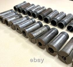 Lot Of 25 Mixed 5C Collets Rivett Hardinge & More Metal Lathe Tooling